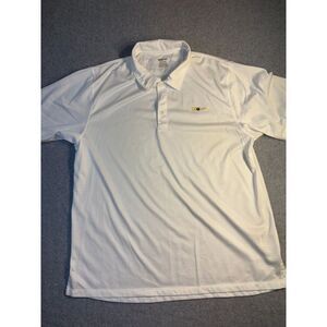 Wilson‎ Polo g Shirt Men's XL White Mash Short Casual Sleeve Logo Collared golf